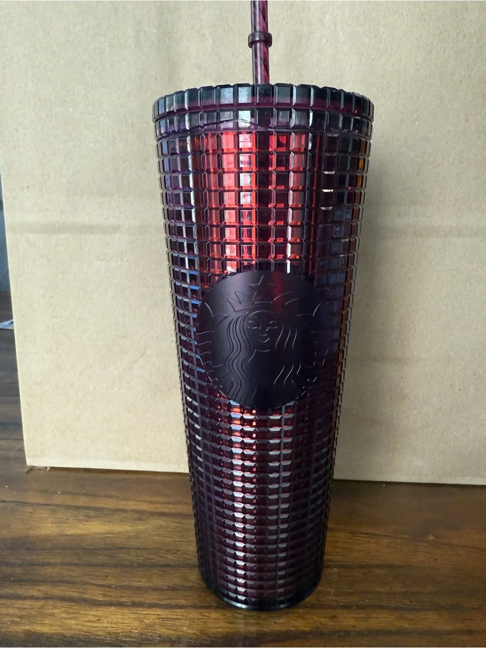 Starbucks Red Studded Tumbler with Straw